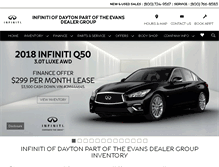 Tablet Screenshot of infinitiofdayton.com